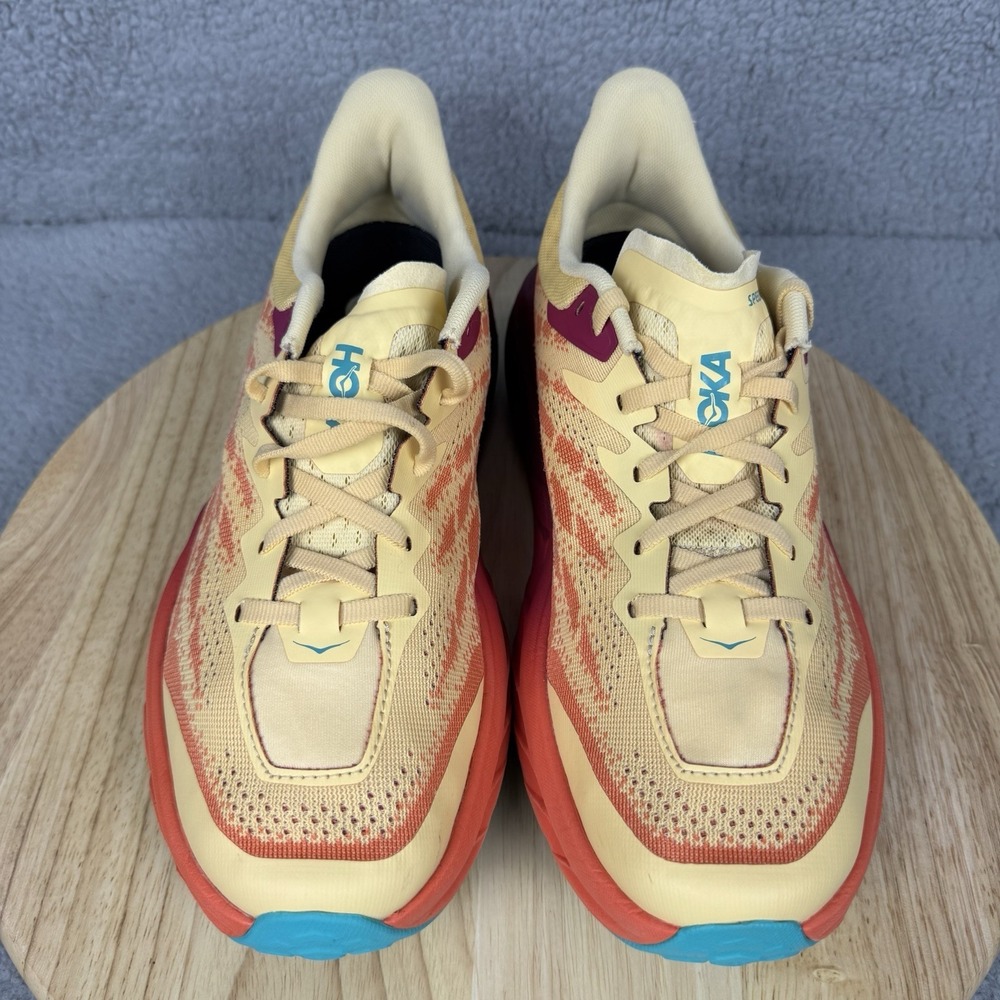 Hoka Speedgoat 5 Mens Size 9 D Impala Flame Trail Running Hiking Shoes Cushion - Picture 3 of 15
